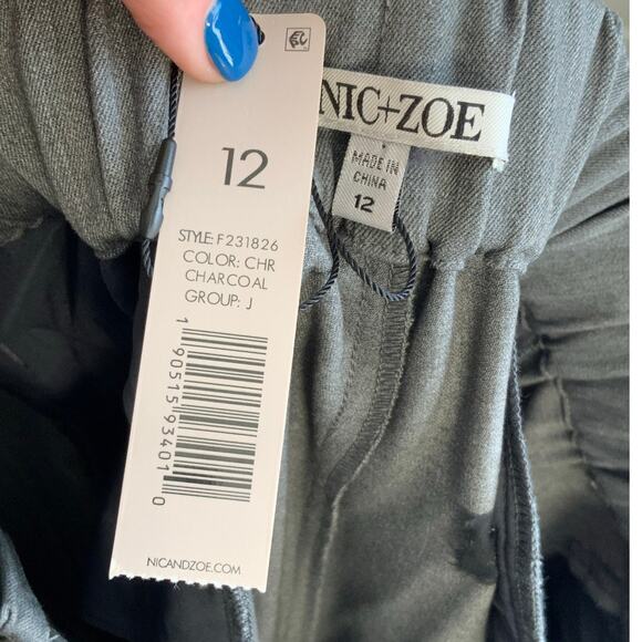 Nic + Zoe THE AVENUE WIDE LEG PLEATED‎ PANT NWT Size 12 - Picture 7 of 11